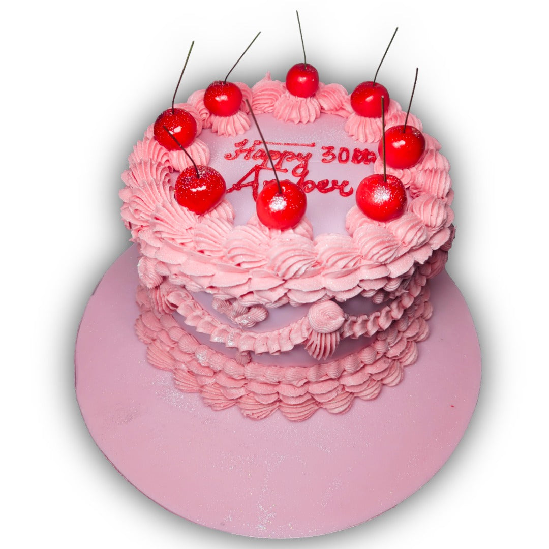 Pink Lambeth Cake | Kool Cakes