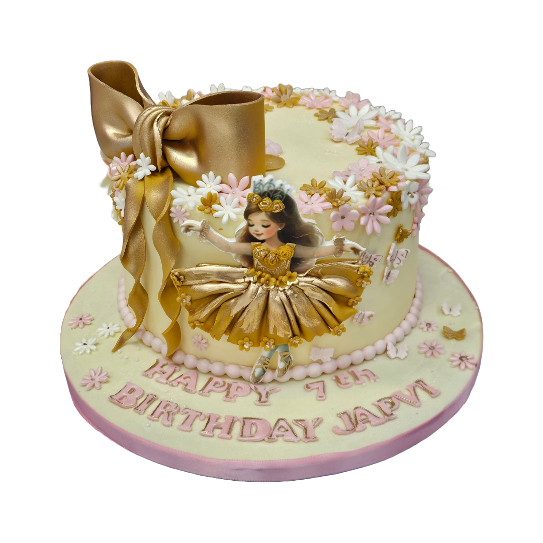 Golden Ballerina Cake | Kool Cakes