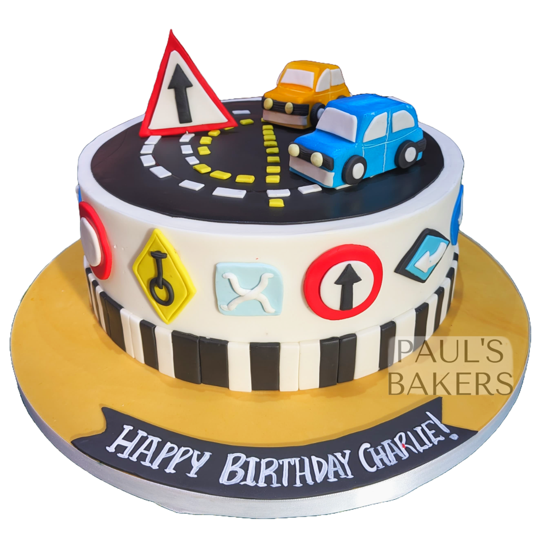 Traffic Signs Car Cake | Kool Cakes