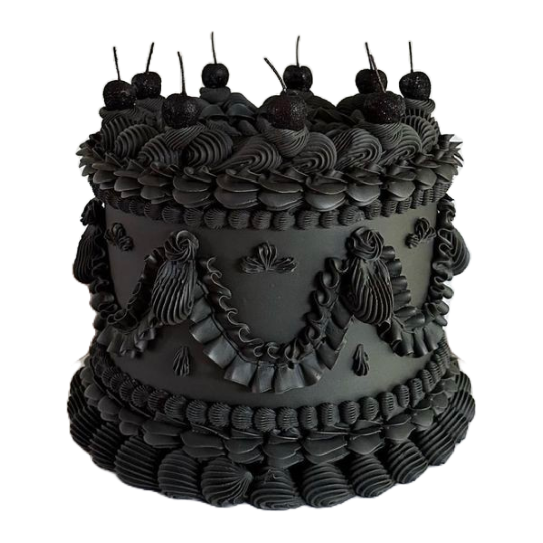 Black Lambeth Cake | Kool Cakes