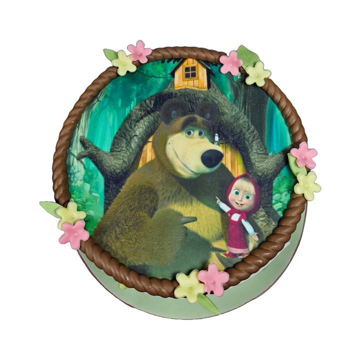 Masha & The Bear Photo Cake | Kool Cakes
