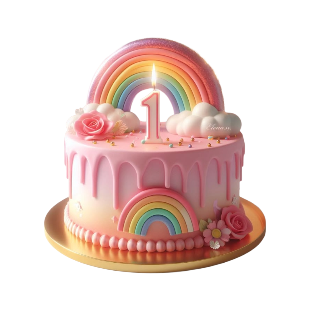 Sparkling Rainbow Cake | Kool Cakes