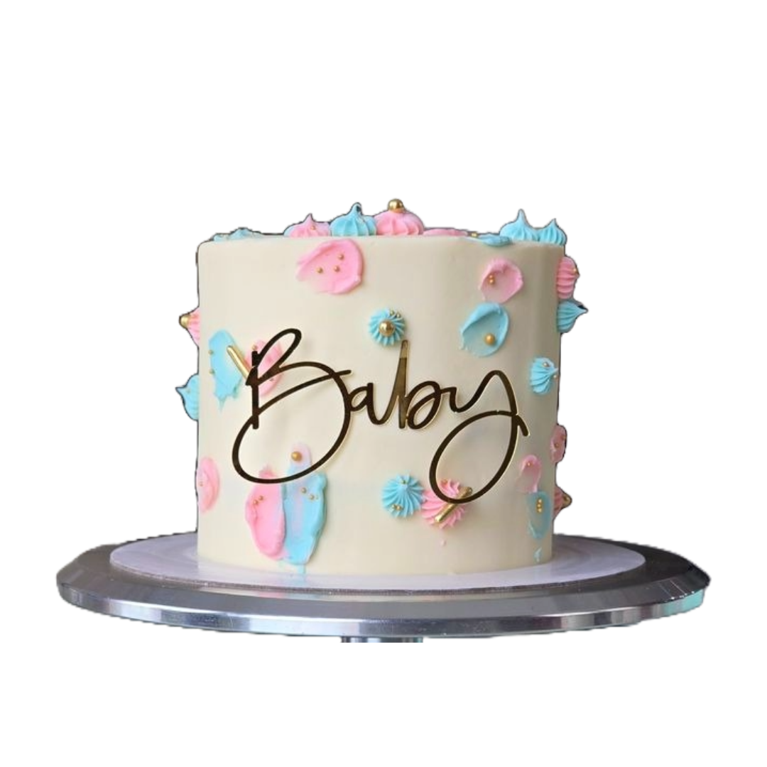 Baby Reveal Confetti Cake | Kool Cakes