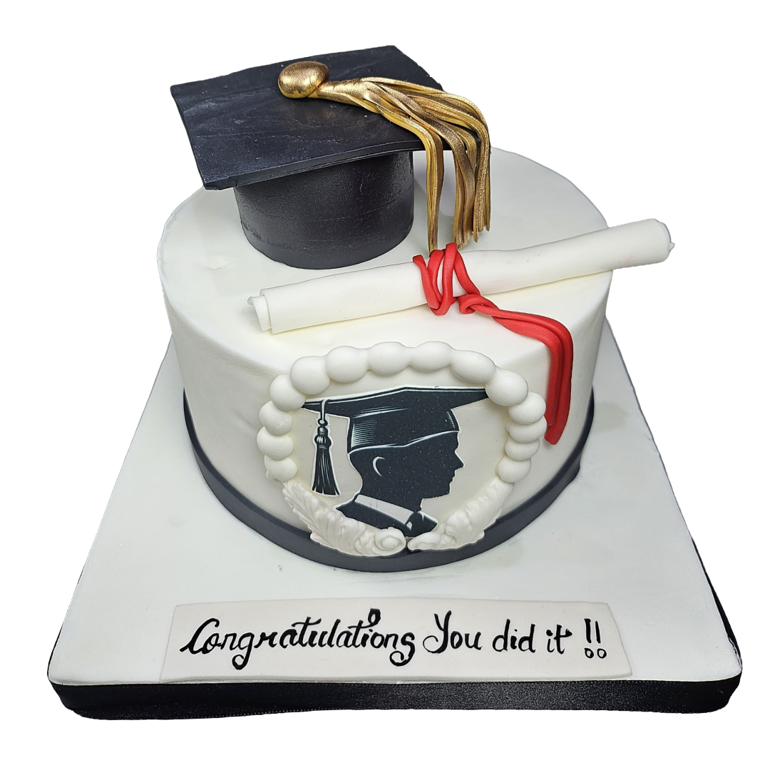Graduation Cake For Him | Kool Cakes
