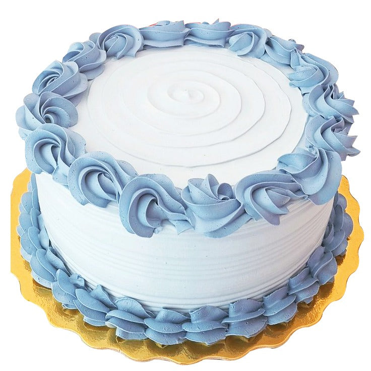 Blue Ruffle Cake  | Fresh Cream Cake