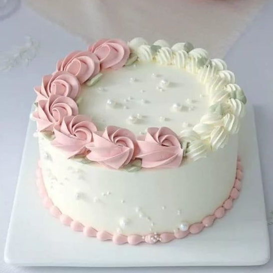 Blush Pearl Cake | Buttercream Cake