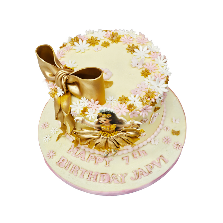 Golden Ballerina Cake | Kool Cakes