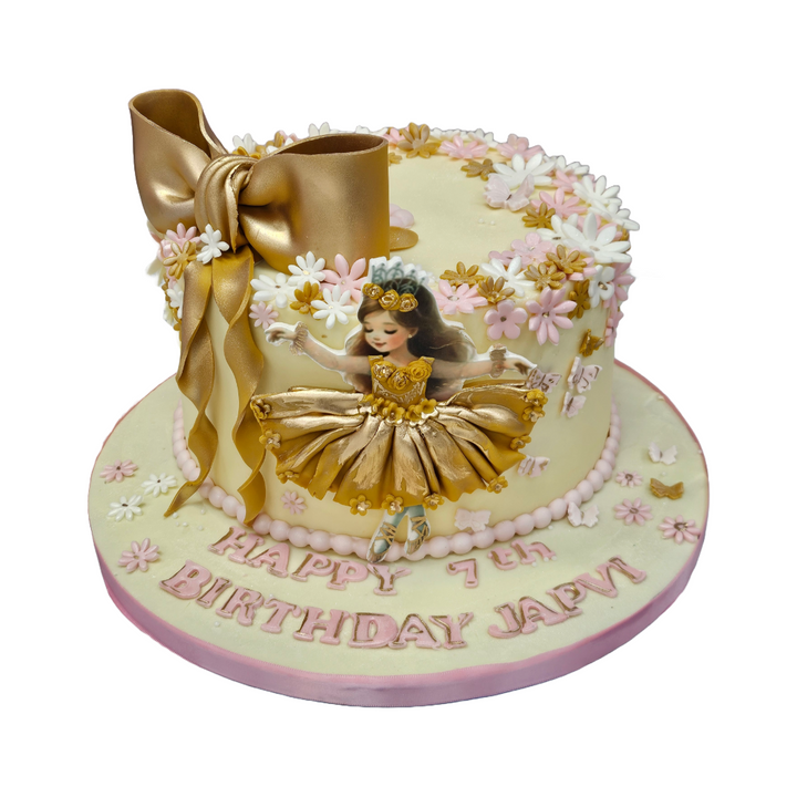 Golden Ballerina Cake | Kool Cakes