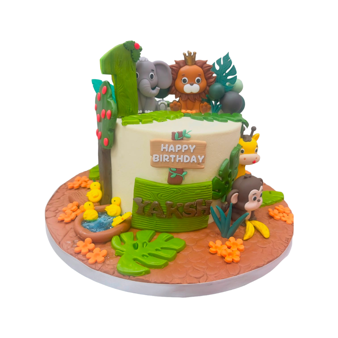 Jungle Safari Cake | Buttercream Cake