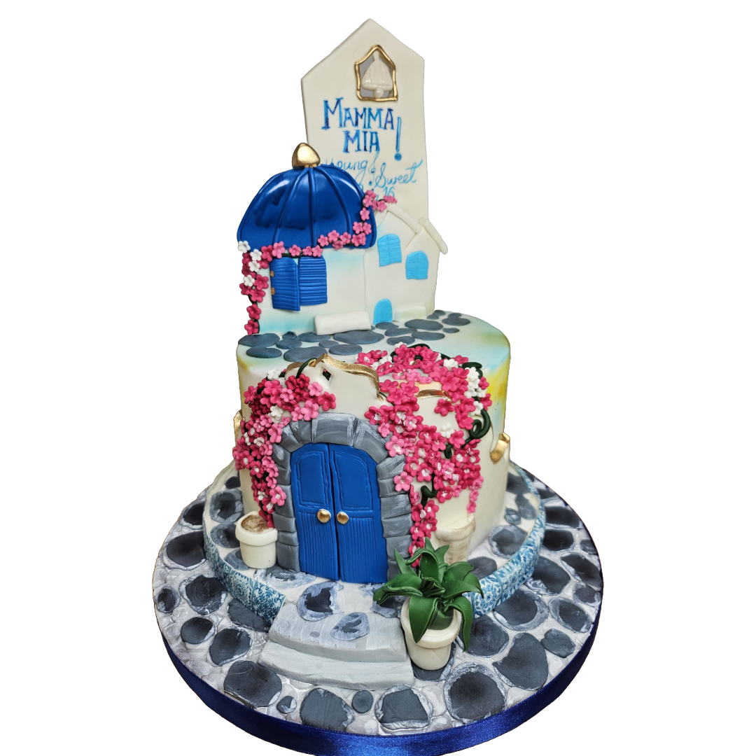 Greece Themed Vacation Cake | Kool Cakes