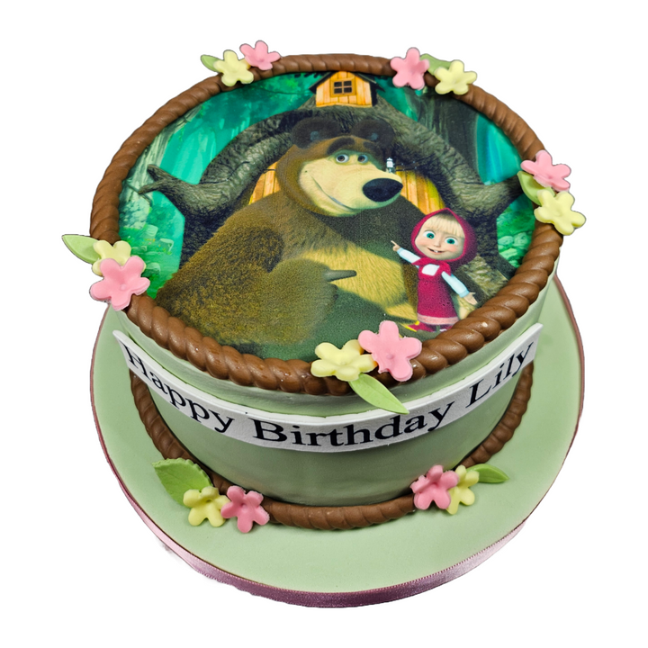 Masha & The Bear Photo Cake | Kool Cakes