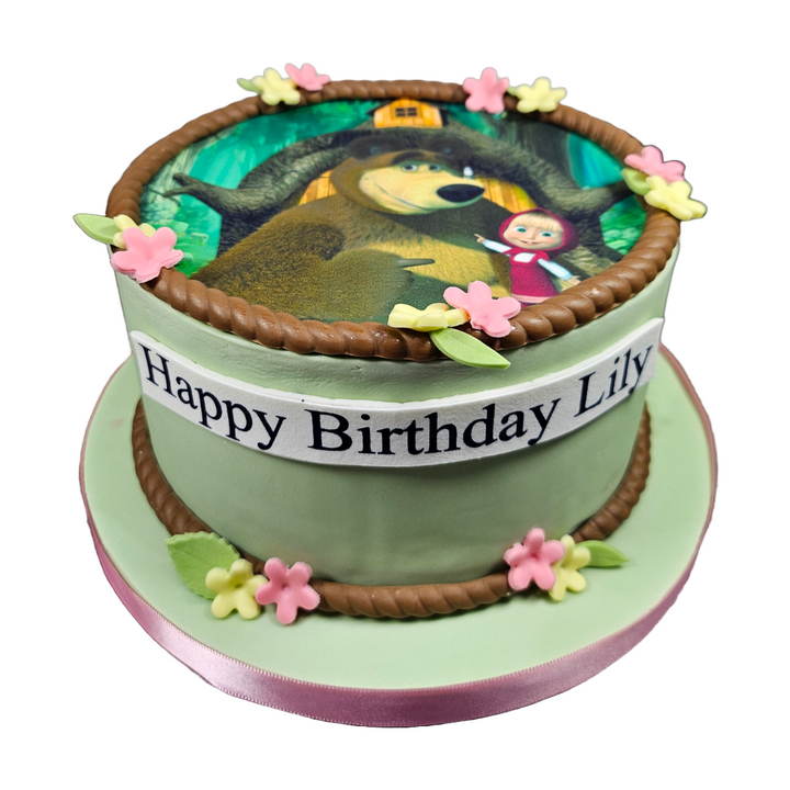 Masha & The Bear Photo Cake | Kool Cakes