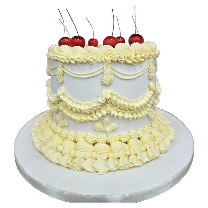 White Lambeth Cake | Kool Cakes