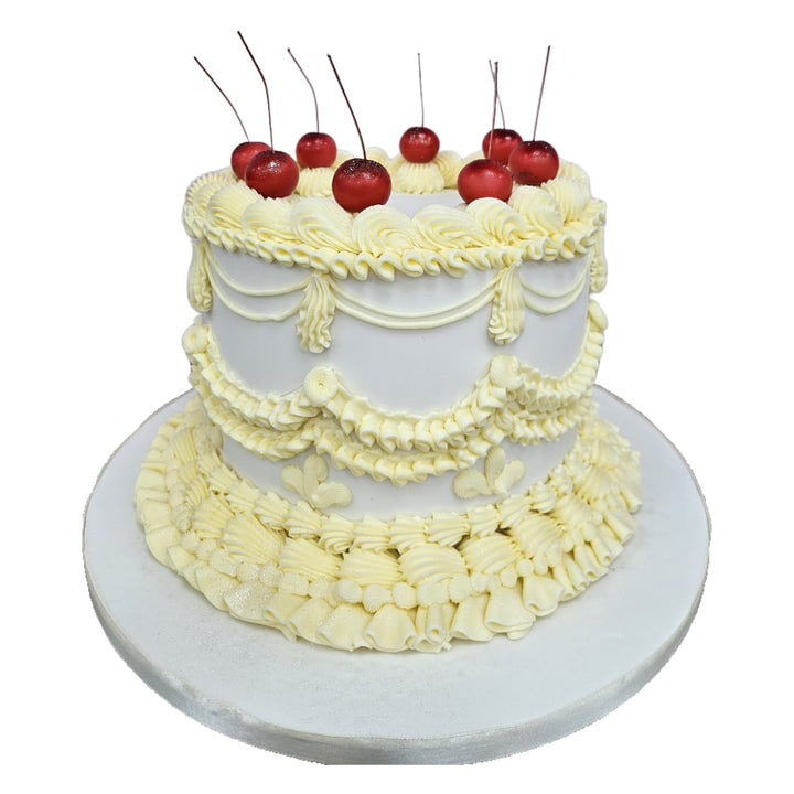 White Lambeth Cake | Kool Cakes